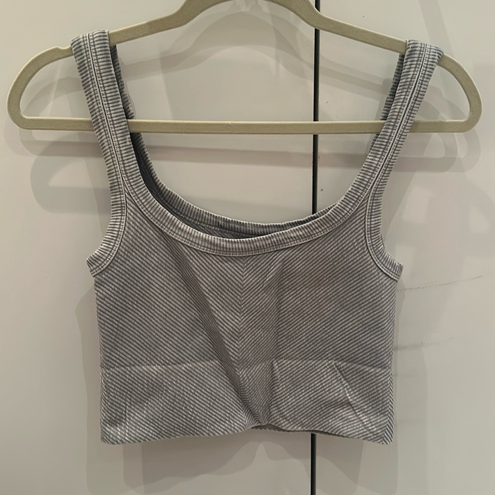 Rock N Rags Grey Lined Tank Top